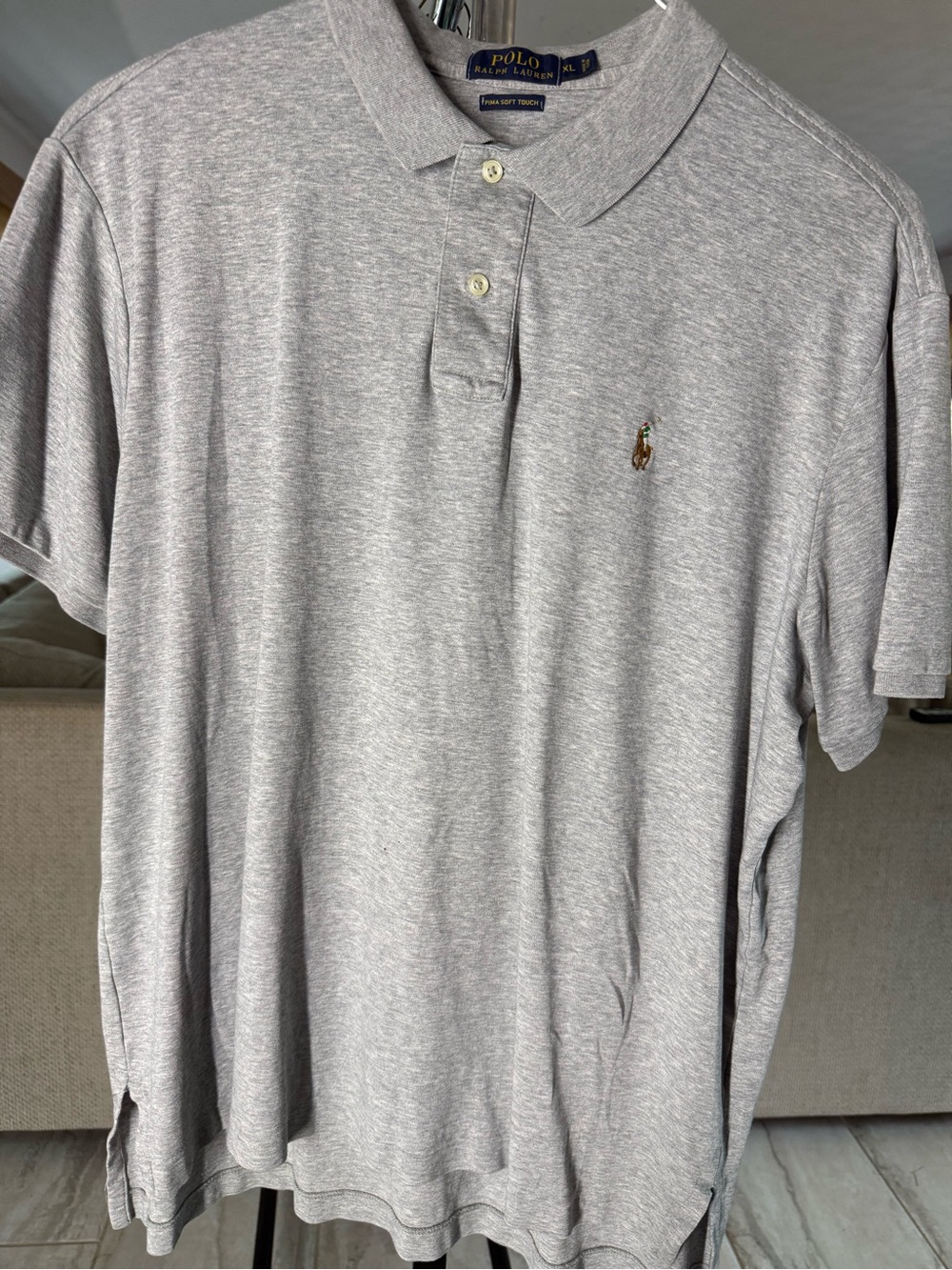 Polo by Ralph Lauren Light Heather Gray Short-Sleeve Polo